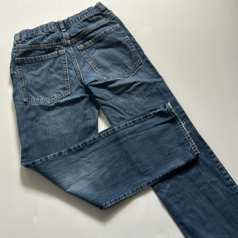 Old Navy straight leg blue jeans.  Boys size 16